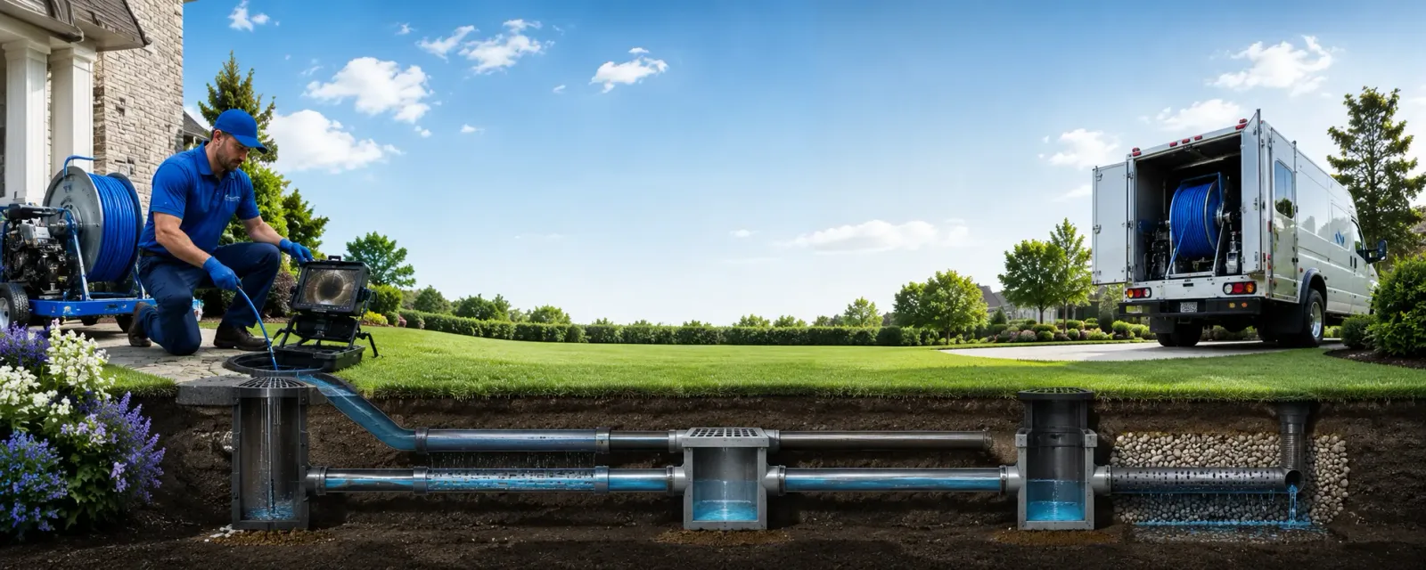 Outdoor drain cleaning information for Norway, ME